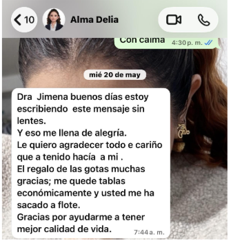 Testimonio paciente